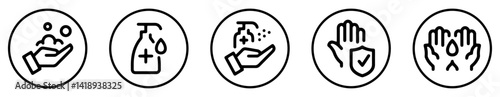 Washing hands icons.eps