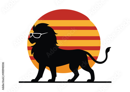 t shirt design featuring vintage dog in shades on retro background