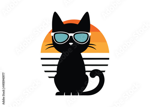 cool vibes t shirt design featuring black silhouette