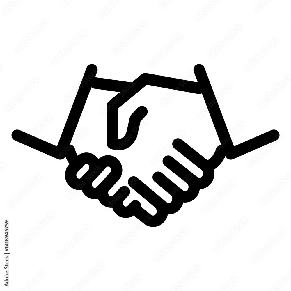 Fototapeta premium Shakehand icon
