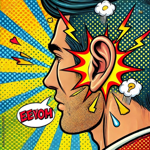 Pop Art bright contrasting colors