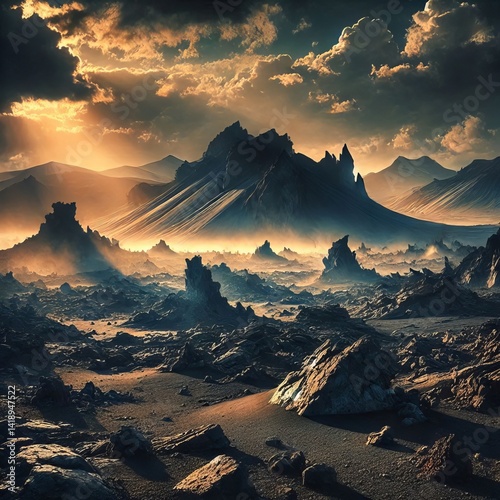 Wallpaper Mural Volcanic Landscape s raw power Torontodigital.ca