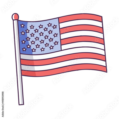 usa flag  icon, usa flag  vector illustration-simple illustration of usa flag , perfect for usa flag  logos and icons