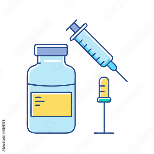 vaccine bottle  icon, vaccine bottle  vector illustration-simple illustration of vaccine bottle , perfect for vaccine bottle  logos and icons