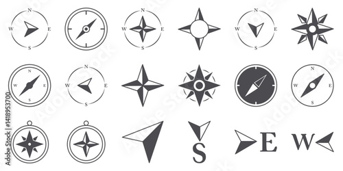 Compass Logo Template vector icon illustration