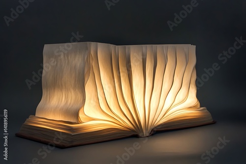 open book with yellow pages