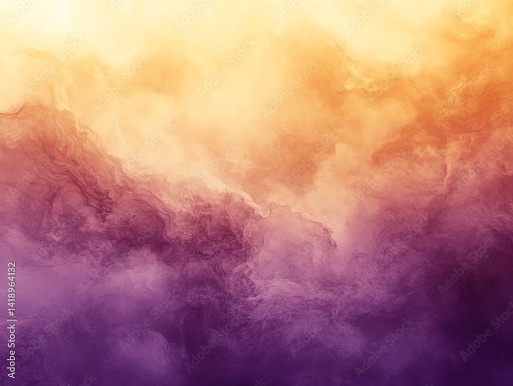 Dreamy abstract background with swirling purple and orange clouds creating a peaceful and ethereal mood. Perfect for websites, posters, or any design project needing a soft, calming feel. Dreamy abstract background with swirling purple and orange clouds creating a peaceful and ethereal mood. Perfect for websites, posters, or any design project needing a soft, calming feel.