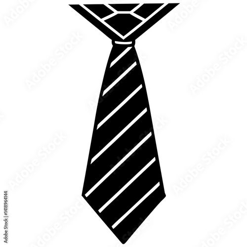 High-quality necktie vector AI file for microstock, ideal for digital use in fashion, branding, or print projects.