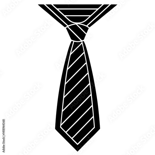 High-quality necktie vector AI file for microstock, ideal for digital use in fashion, branding, or print projects.