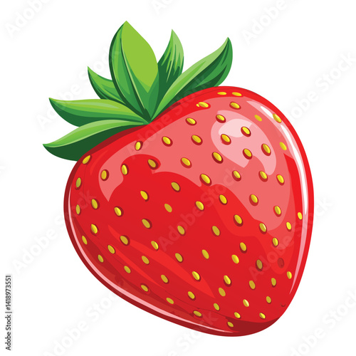 strawberry isolated on white background