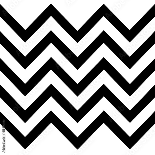 zigzag chevron lines pattern isolated on white background 