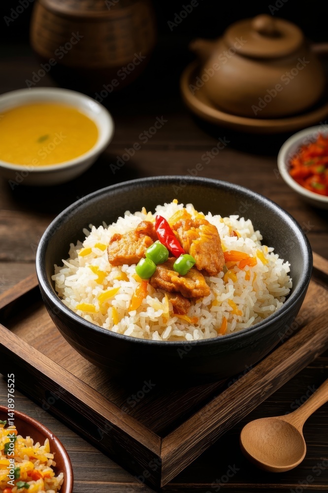 Heart-warming home-cooked rice bowl%A Chinese style nutritional set meal Heart-warming home-cooked rice bowl%A Chinese style nutritional set meal