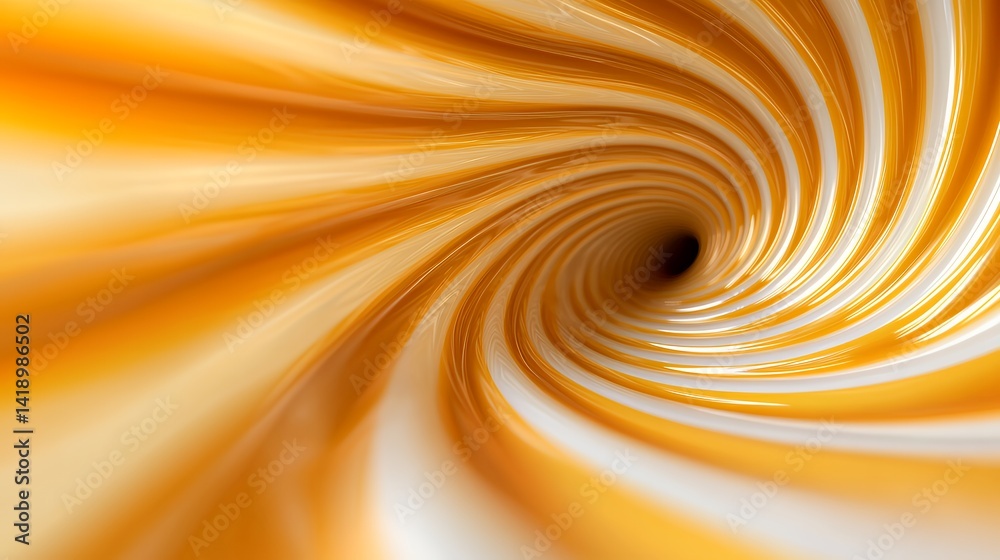 Orange and white spiral tunnel abstract art Orange and white spiral tunnel abstract art