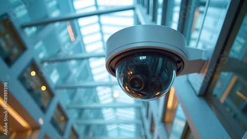 Security Camera at Airport – CCTV Surveillance System on Location for Safety and Monitoring
 photo