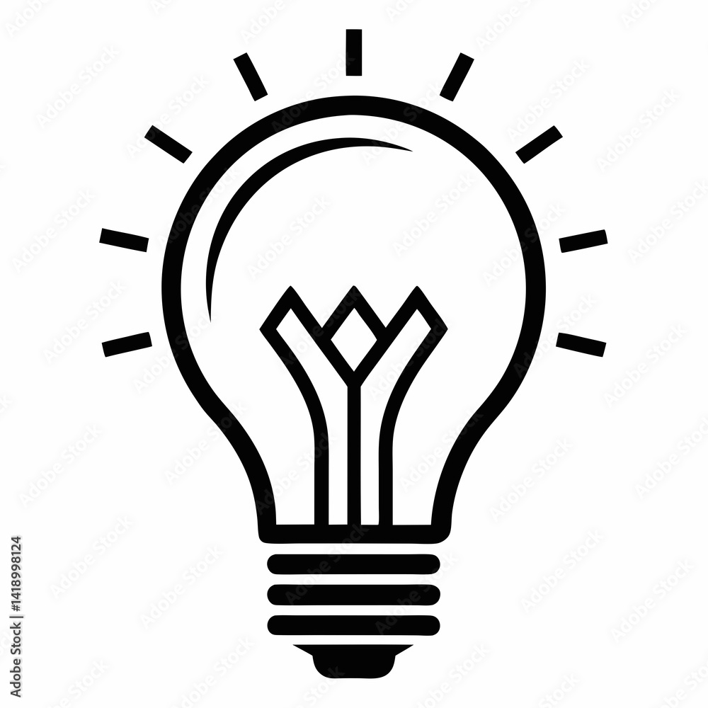 Fototapeta premium light bulb vector illustration