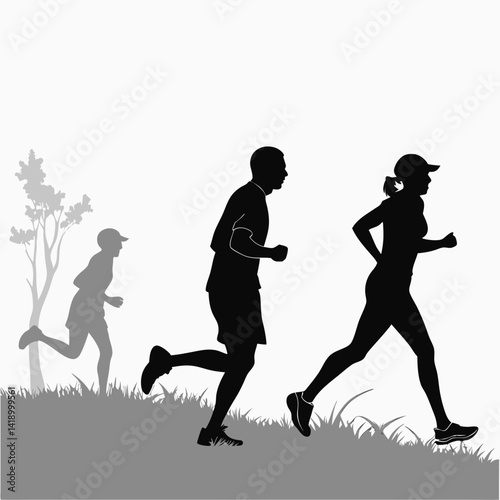 Outdoor Running Silhouette