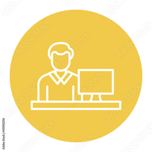 Clerk Male Icon