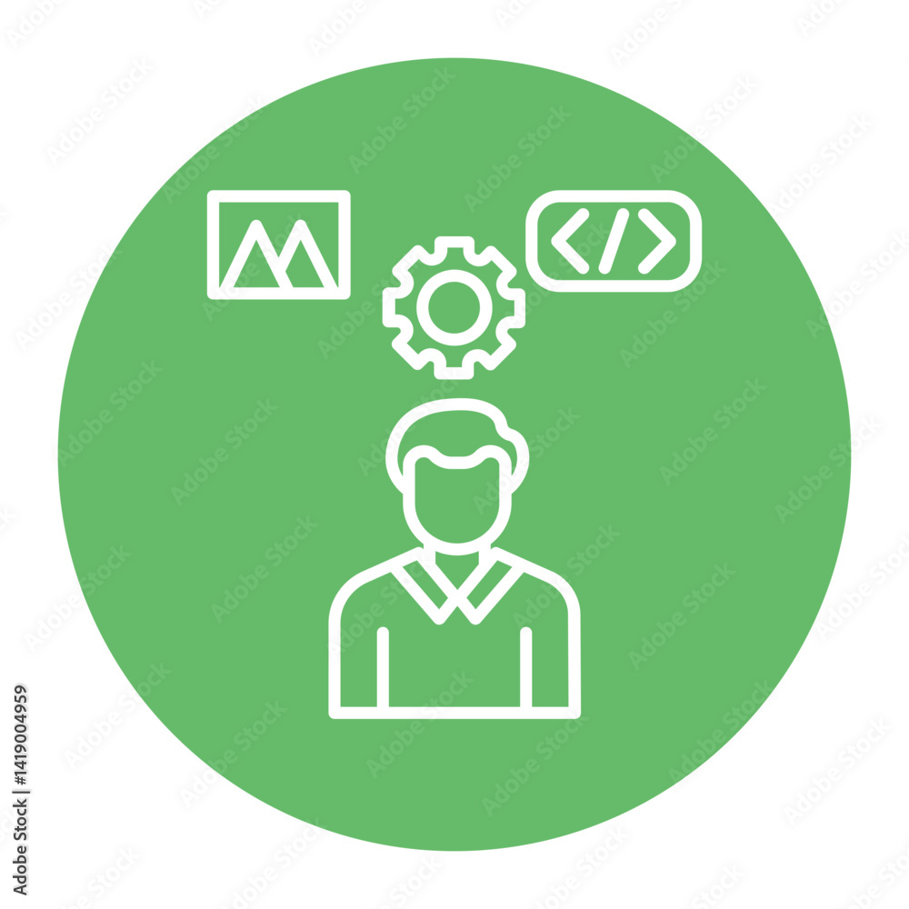 Tech Savvy User Icon Tech Savvy User Icon