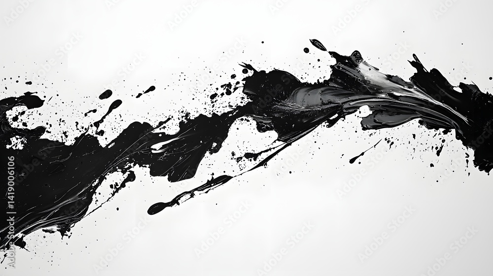 49. Splash-based artistic texture with ink run-offs and freeform paint application 49. Splash-based artistic texture with ink run-offs and freeform paint application