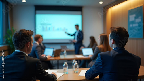 High Definition Stock Imagery of Training Session Recording in Formal Environments with State-of-the-Art Equipment, Capturing Dynamic Instructional Moments and Interactive Seminars photo