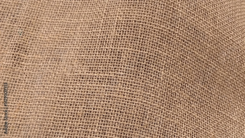 Burlap texture background. Jute rug texture photo.