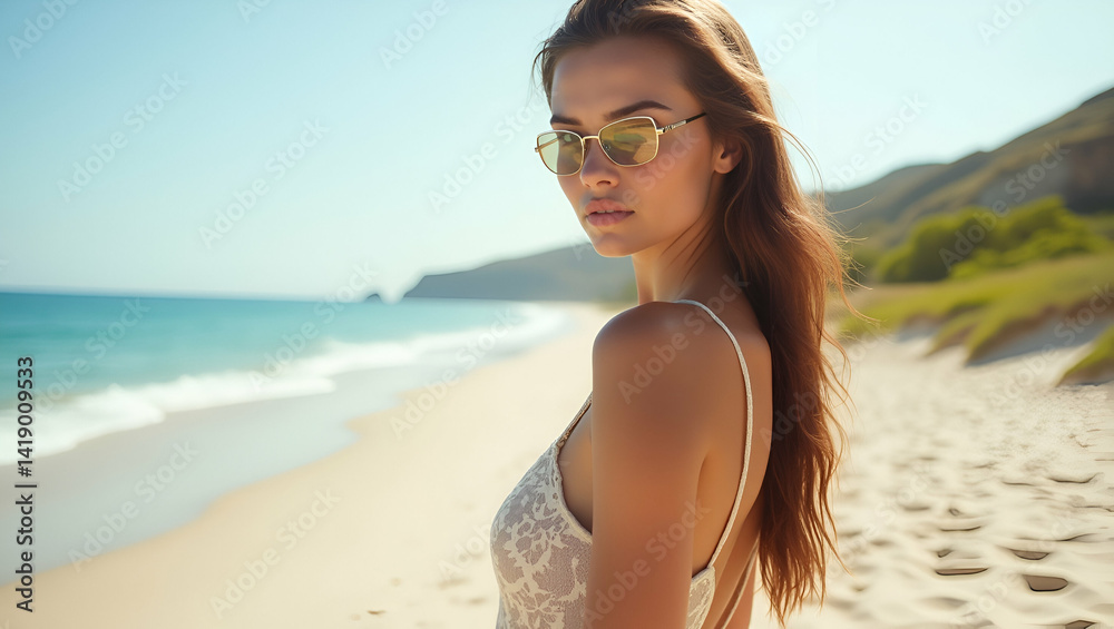 Elegant Beach Photoshoot: Refined Coastal Backdrops & Artistic Model Styling for High-Resolution Lifestyle & Travel Visuals Elegant Beach Photoshoot: Refined Coastal Backdrops & Artistic Model Styling for High-Resolution Lifestyle & Travel Visuals