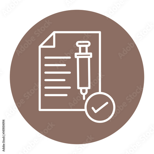Vaccination Certificate Icon