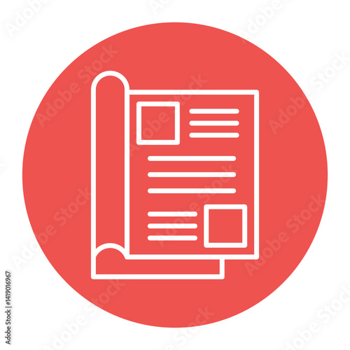 Magazine Layout Icon