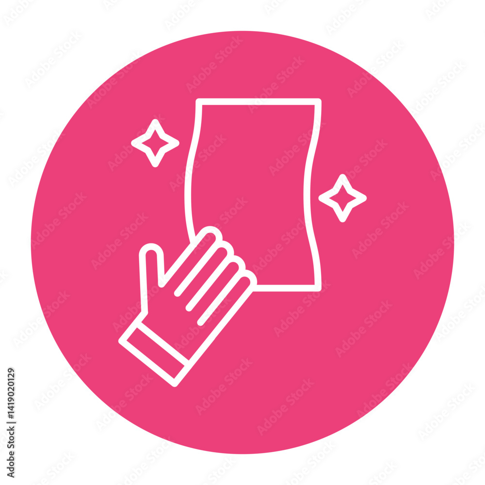 Obraz premium Wipe Icon