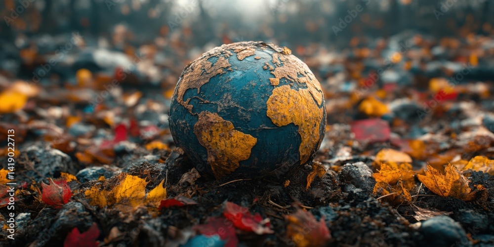earth in autumn forest