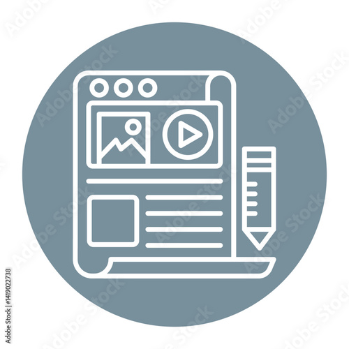 Content Writing Icon