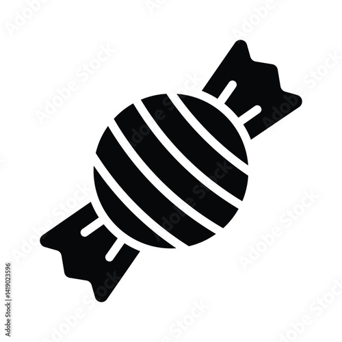 Get a glimpse of this wrapped candy glyph icon