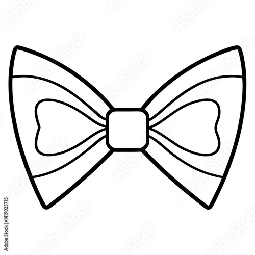"Bowtie Vector AI Design File – Clean White Background for Professional Graphics Projects"