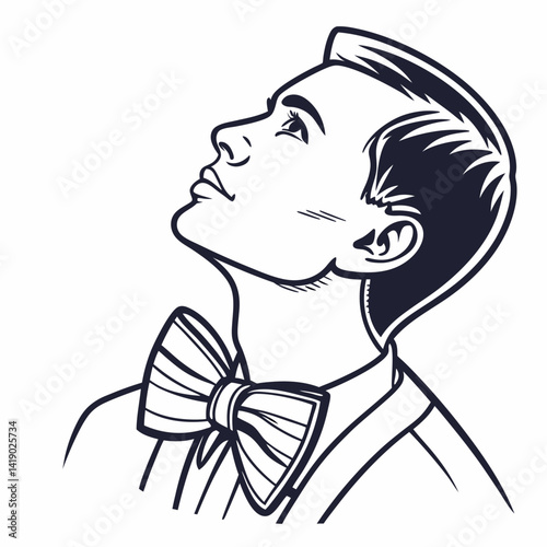"Bowtie Vector AI Design File – Clean White Background for Professional Graphics Projects"