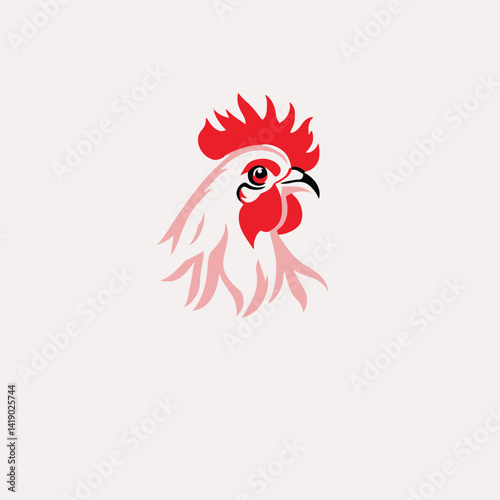 Rooster in cartoon, doodle style. Image for t-shirt, web, mobile apps and ui. Isolated 2d vector illustration in logo, icon, sketch style, Eps 10. AI Generative