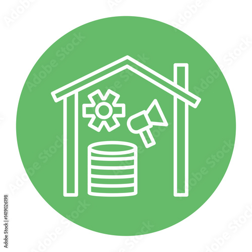 Marketing Data Warehouse Icon