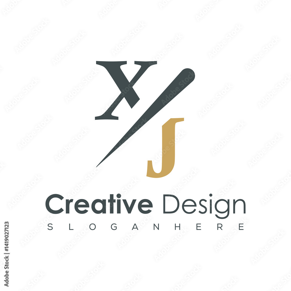 initial monogram logo with creative design. initial monogram logo with creative design.