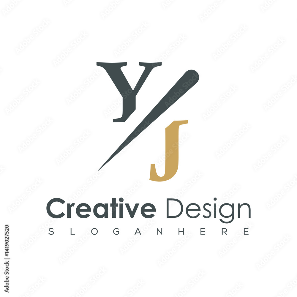 initial monogram logo with creative design. initial monogram logo with creative design.