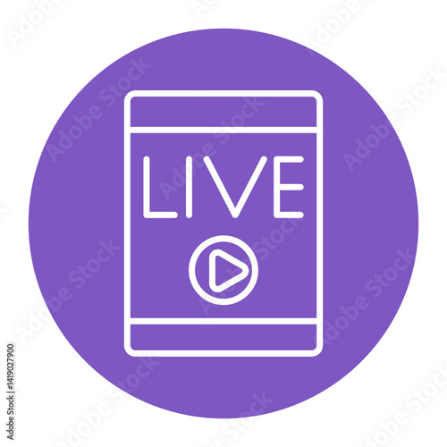 Mobile Live Stream Icon