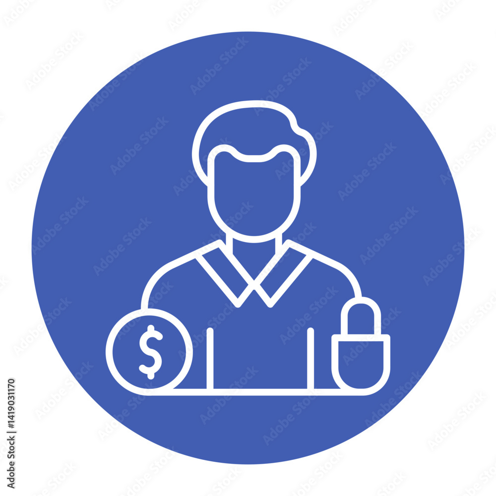 Fototapeta premium Guarantor Icon