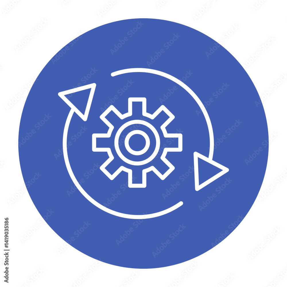 Agile Manufacturing Icon Agile Manufacturing Icon