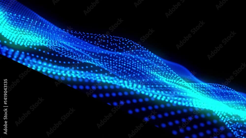 Innovative Trapcode Form Animations background. technological abstraction color wave. Using trapcode form, create an animated background that loops.