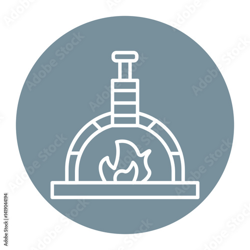 Italian Pizza Oven Icon