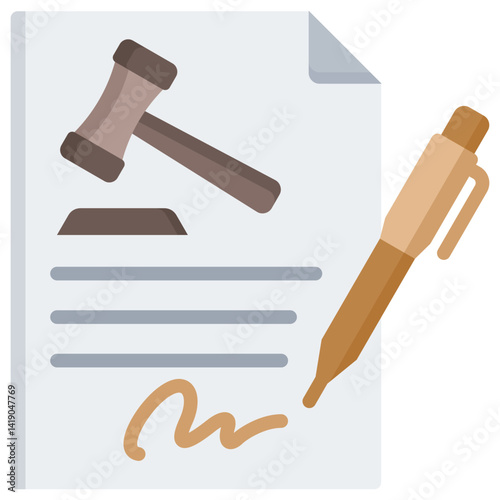 Contract Law Icon