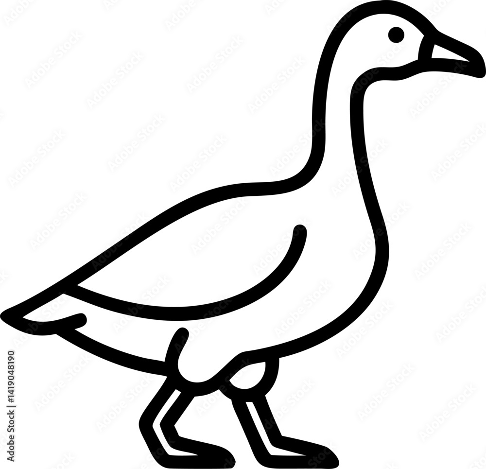 Obraz premium cartoon duck with a smile