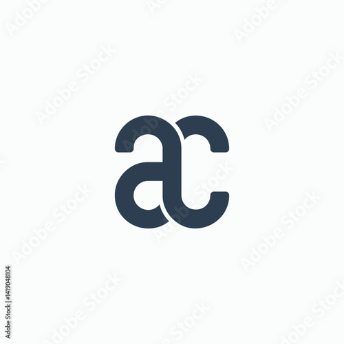 Letter ac with arrow logo icon design
