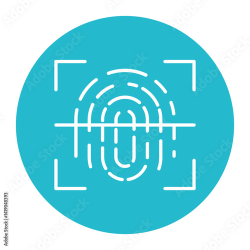 Fingerprint Scanning Icon