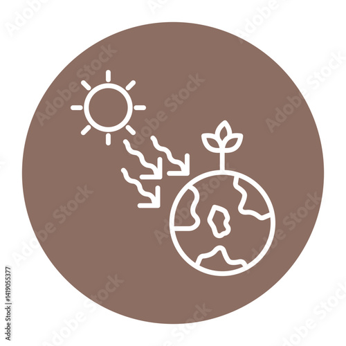 Solar Radiation Icon