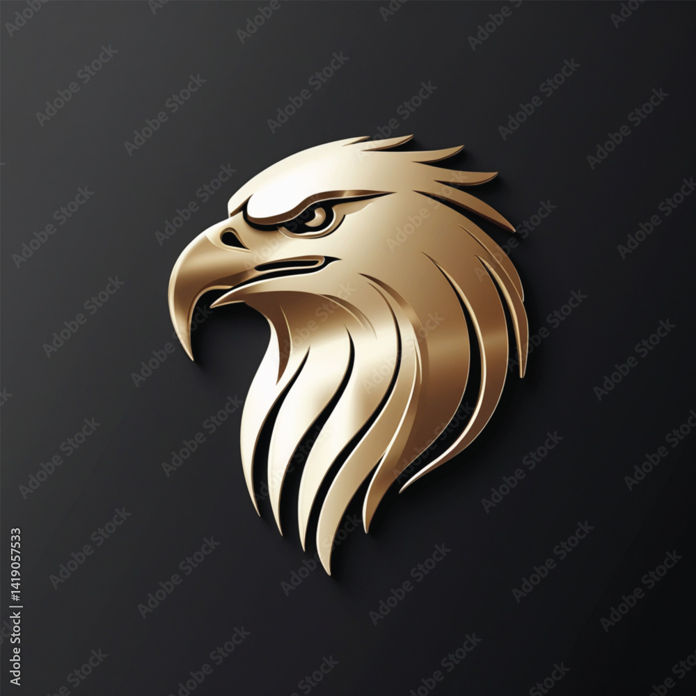 Obraz premium eagle head vector illustration