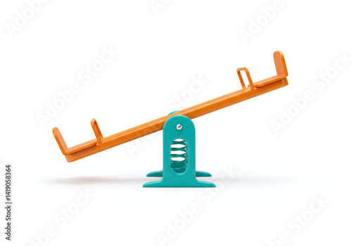 Colorful Seesaw: Fun Playground Equipment for Kids